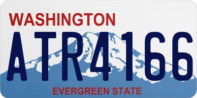 WA license plate ATR4166