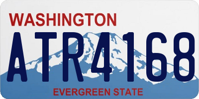WA license plate ATR4168