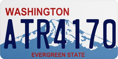 WA license plate ATR4170