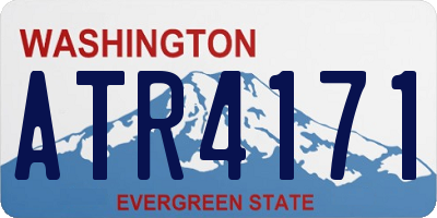 WA license plate ATR4171