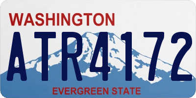 WA license plate ATR4172
