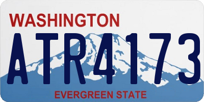 WA license plate ATR4173