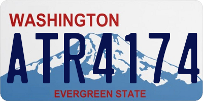 WA license plate ATR4174