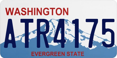 WA license plate ATR4175