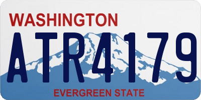 WA license plate ATR4179