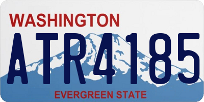 WA license plate ATR4185
