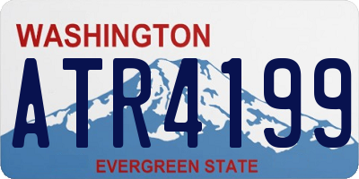 WA license plate ATR4199