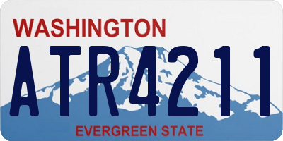WA license plate ATR4211