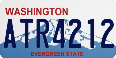 WA license plate ATR4212