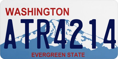 WA license plate ATR4214