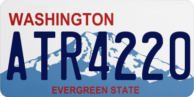 WA license plate ATR4220