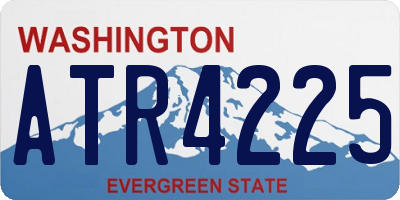 WA license plate ATR4225