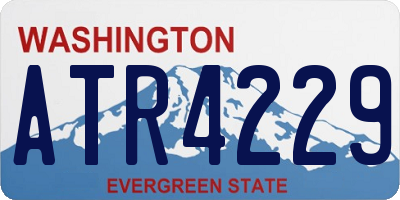 WA license plate ATR4229