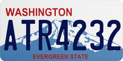 WA license plate ATR4232