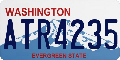 WA license plate ATR4235