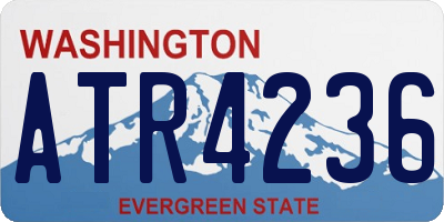 WA license plate ATR4236