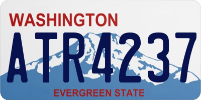 WA license plate ATR4237
