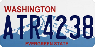WA license plate ATR4238