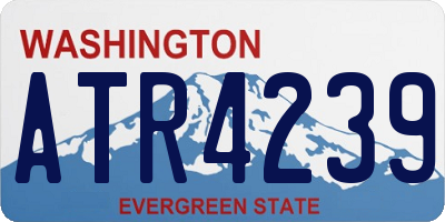 WA license plate ATR4239