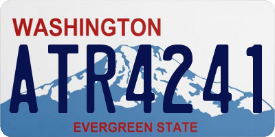 WA license plate ATR4241