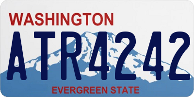 WA license plate ATR4242