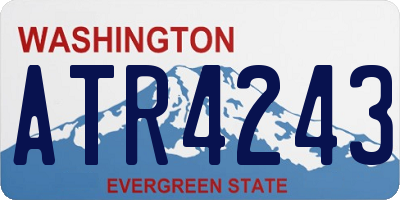 WA license plate ATR4243