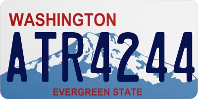 WA license plate ATR4244