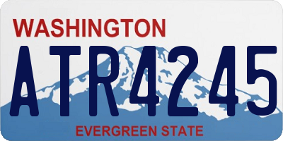 WA license plate ATR4245