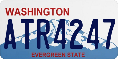 WA license plate ATR4247