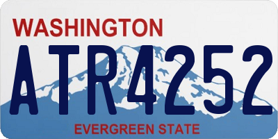 WA license plate ATR4252