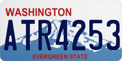 WA license plate ATR4253