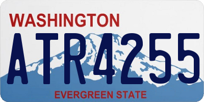 WA license plate ATR4255