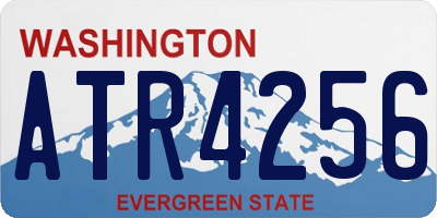 WA license plate ATR4256