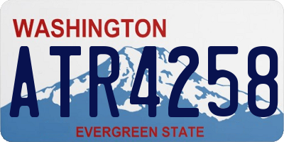 WA license plate ATR4258
