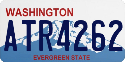 WA license plate ATR4262