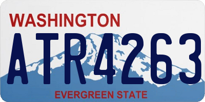 WA license plate ATR4263