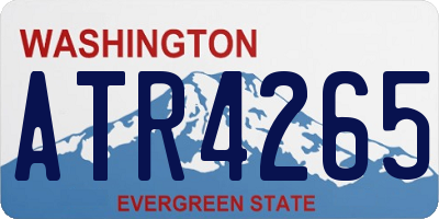 WA license plate ATR4265