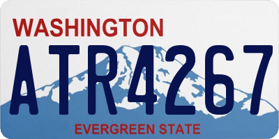WA license plate ATR4267