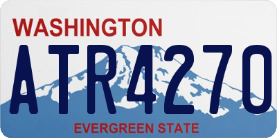 WA license plate ATR4270