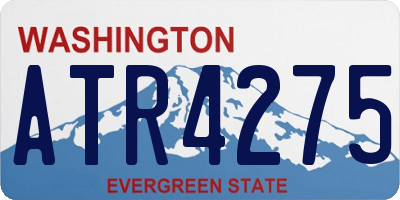 WA license plate ATR4275