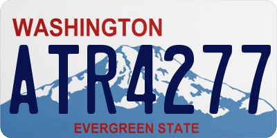 WA license plate ATR4277