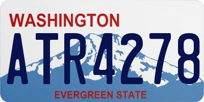 WA license plate ATR4278