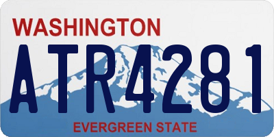 WA license plate ATR4281