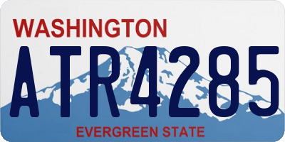WA license plate ATR4285