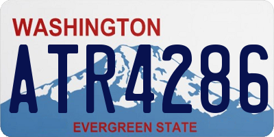 WA license plate ATR4286