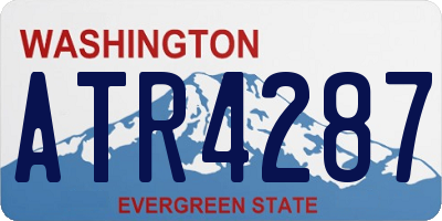 WA license plate ATR4287