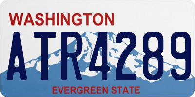WA license plate ATR4289