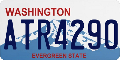 WA license plate ATR4290