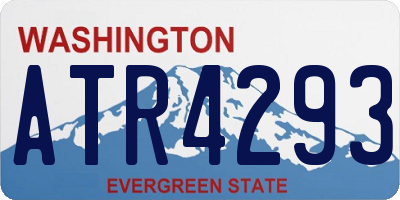 WA license plate ATR4293