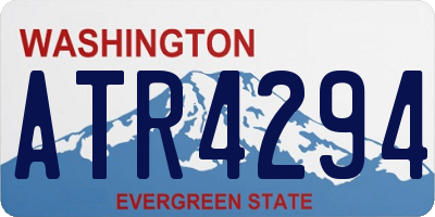 WA license plate ATR4294